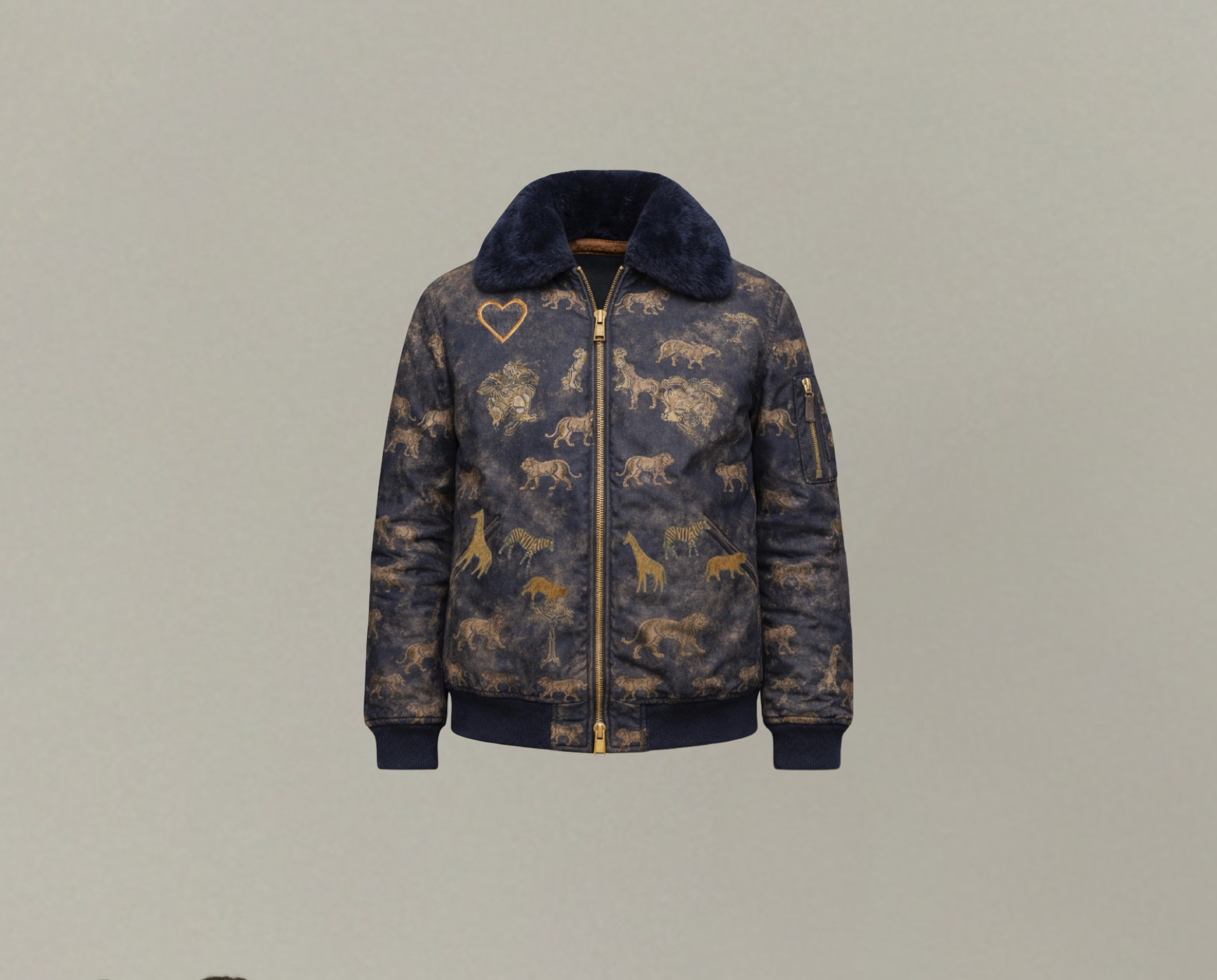 THE ALL-YEAR BOMBER (NAVY /OLIVE)
