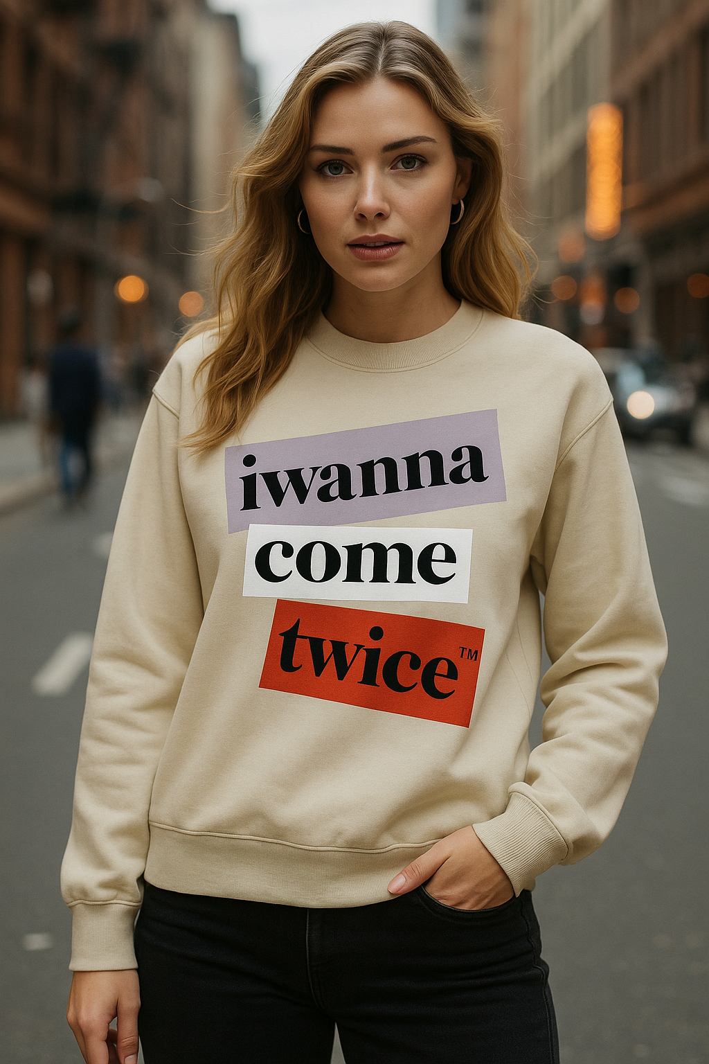 SNIPPET SWEATSHIRT (DESERT DUST)