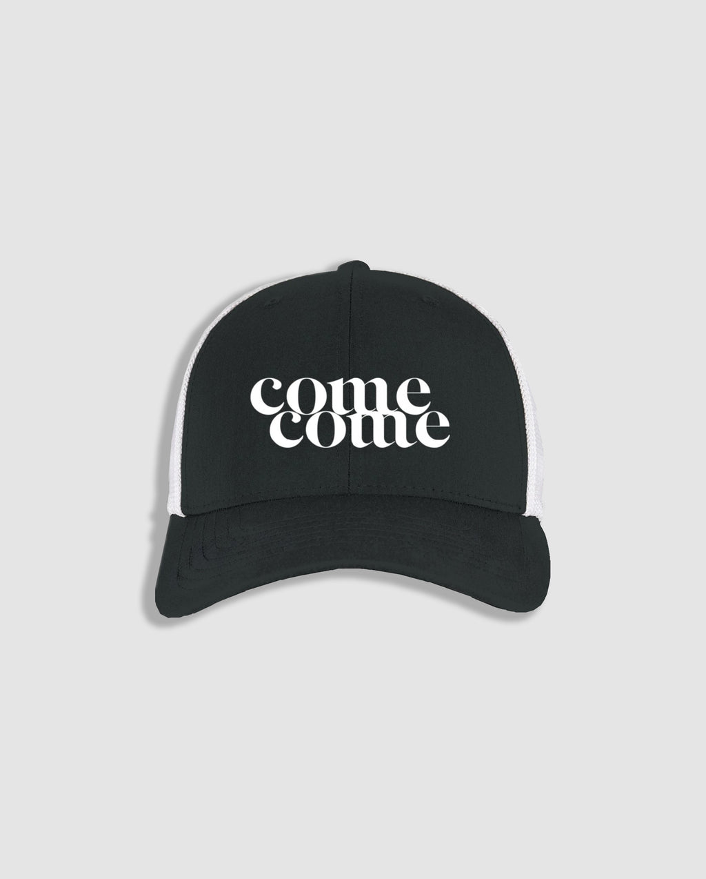 COMECOME TRUCKER CAP (BLACK / WHITE)