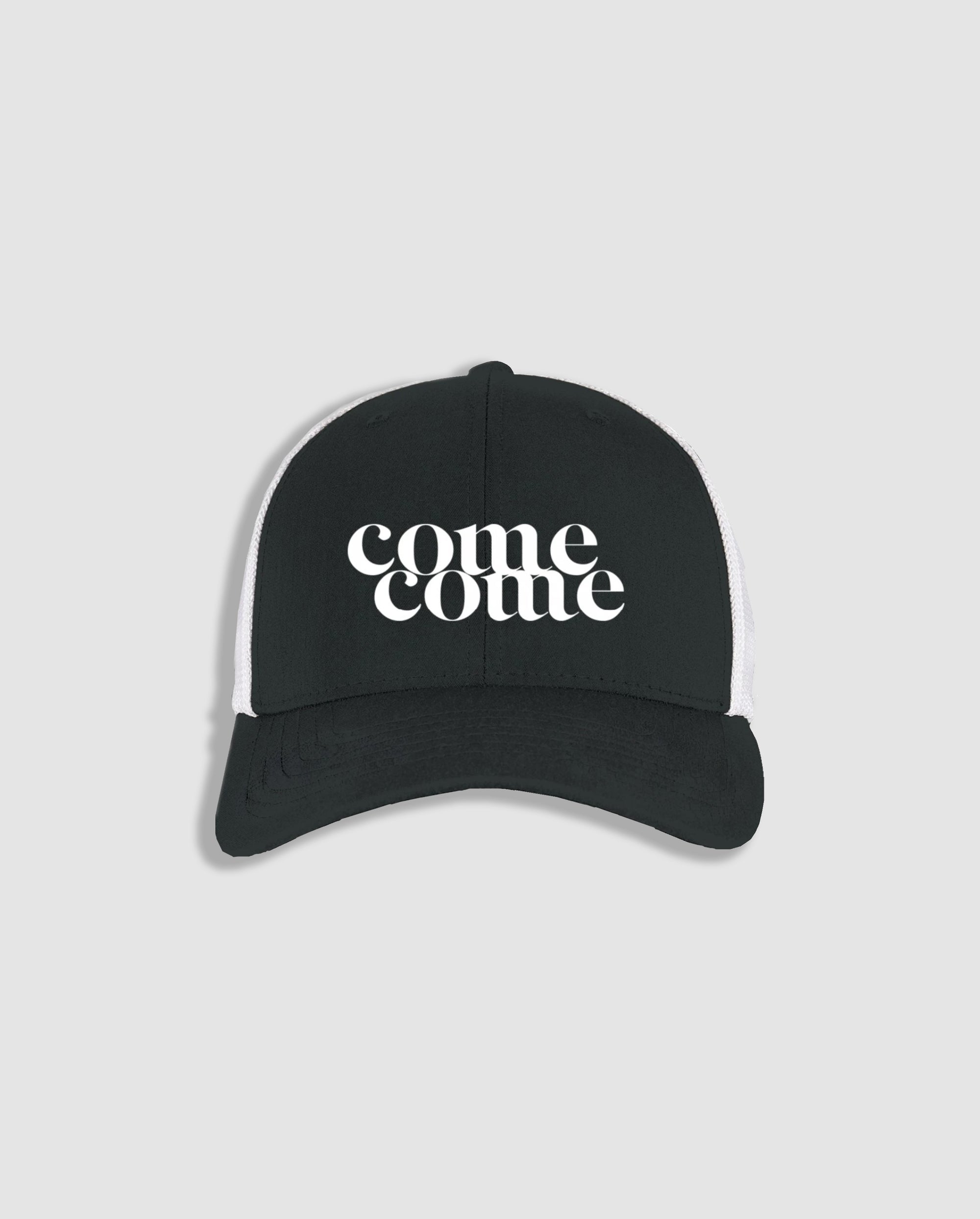 COMECOME TRUCKER CAP (BLACK / WHITE)