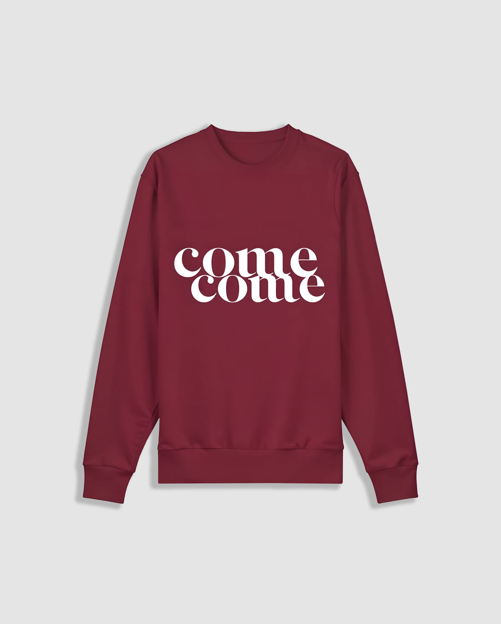 COMECOME SWEATSHIRT (BURGUNDY)
