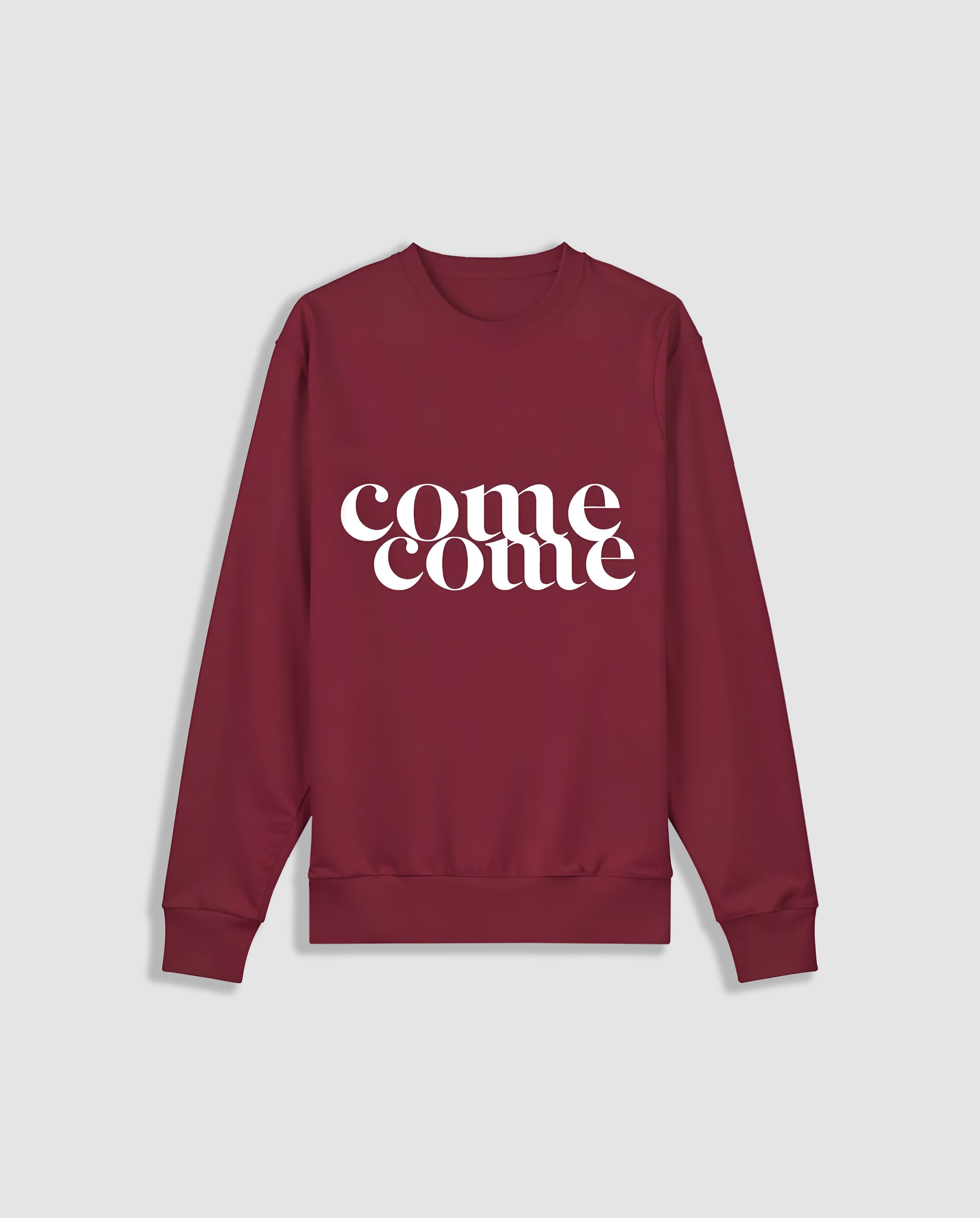 COMECOME SWEATSHIRT (BURGUNDY)