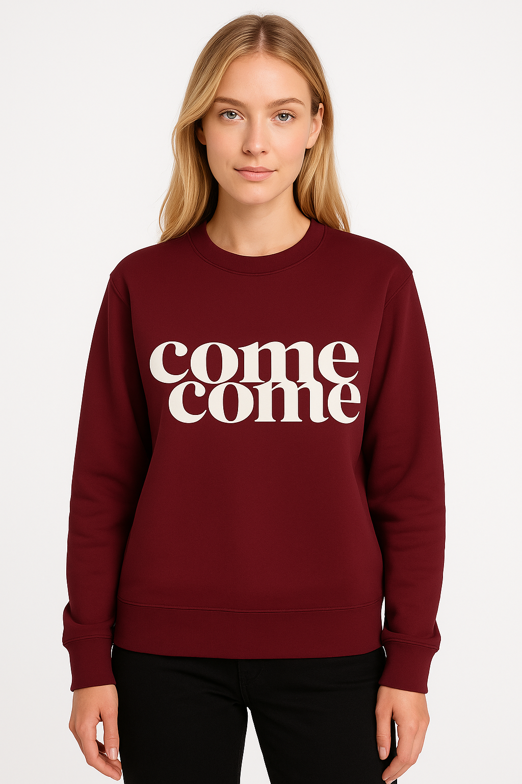 COMECOME SWEATSHIRT (BURGUNDY)