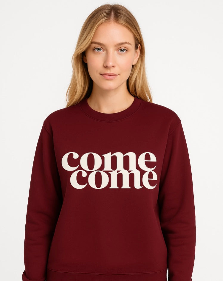 COMECOME SWEATSHIRT (BURGUNDY)