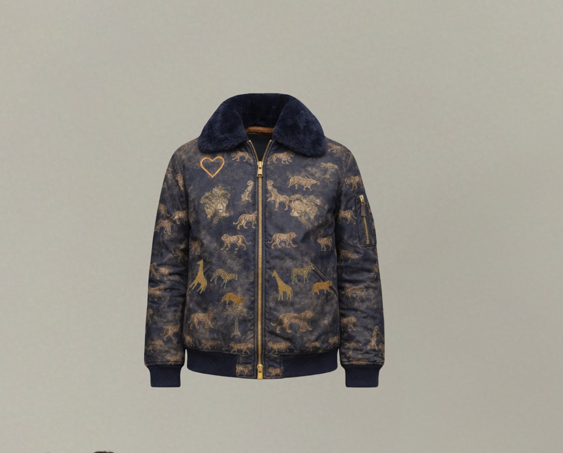 THE ALL-YEAR BOMBER (NAVY /OLIVE)