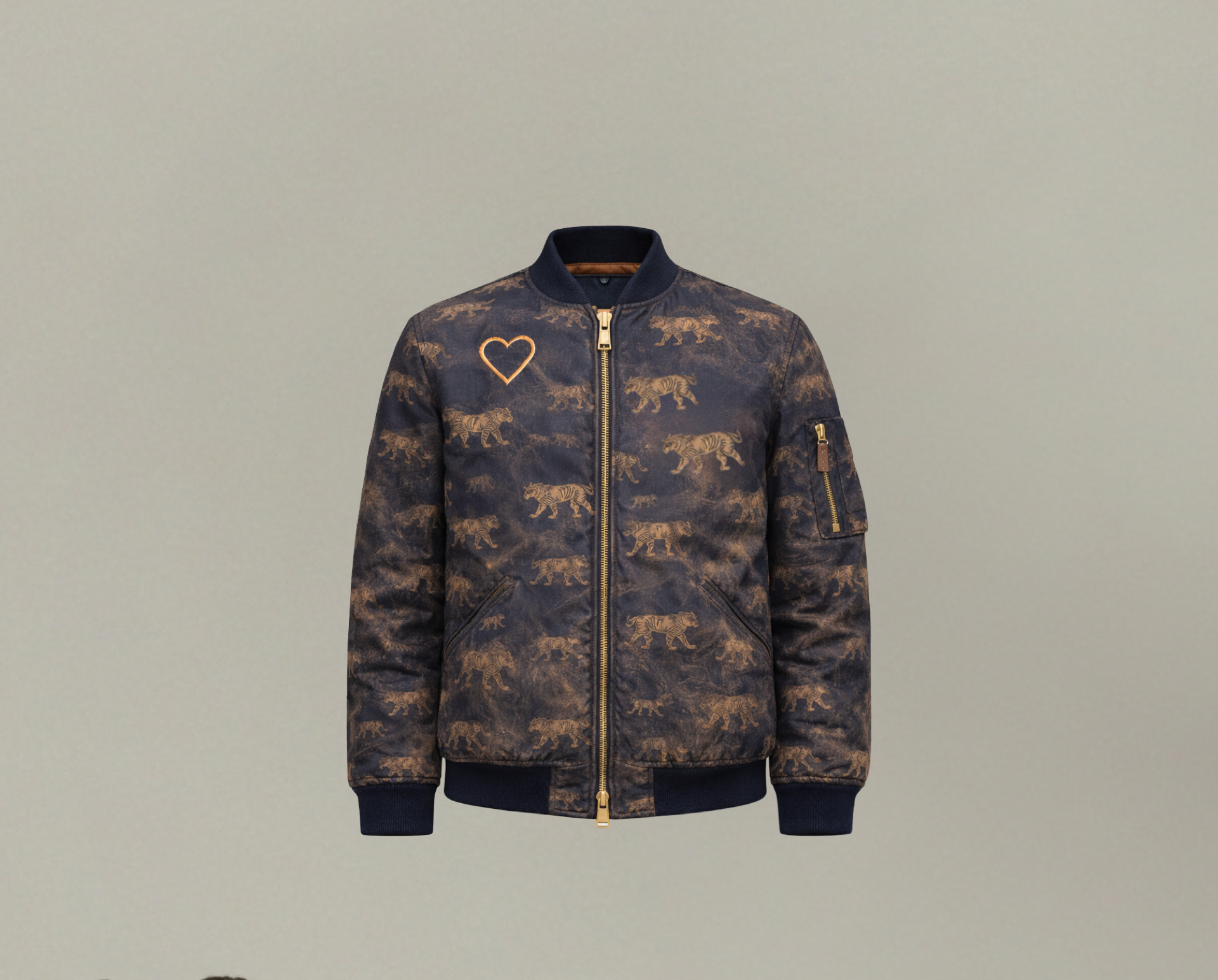 THE ALL-YEAR BOMBER (NAVY /OLIVE)
